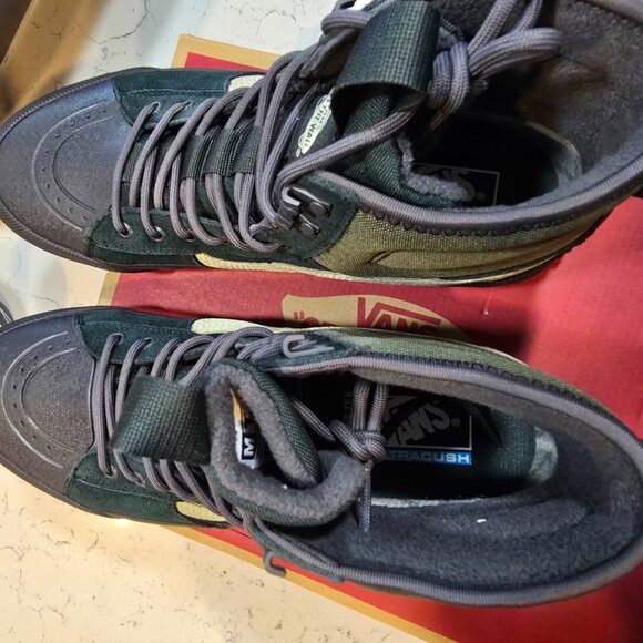 Vans Sk8-Hi Gore-Tex MTE-3 Waterproof Winter Boot Shoe Green Mens Size 11 NEW - Picture 6 of 9